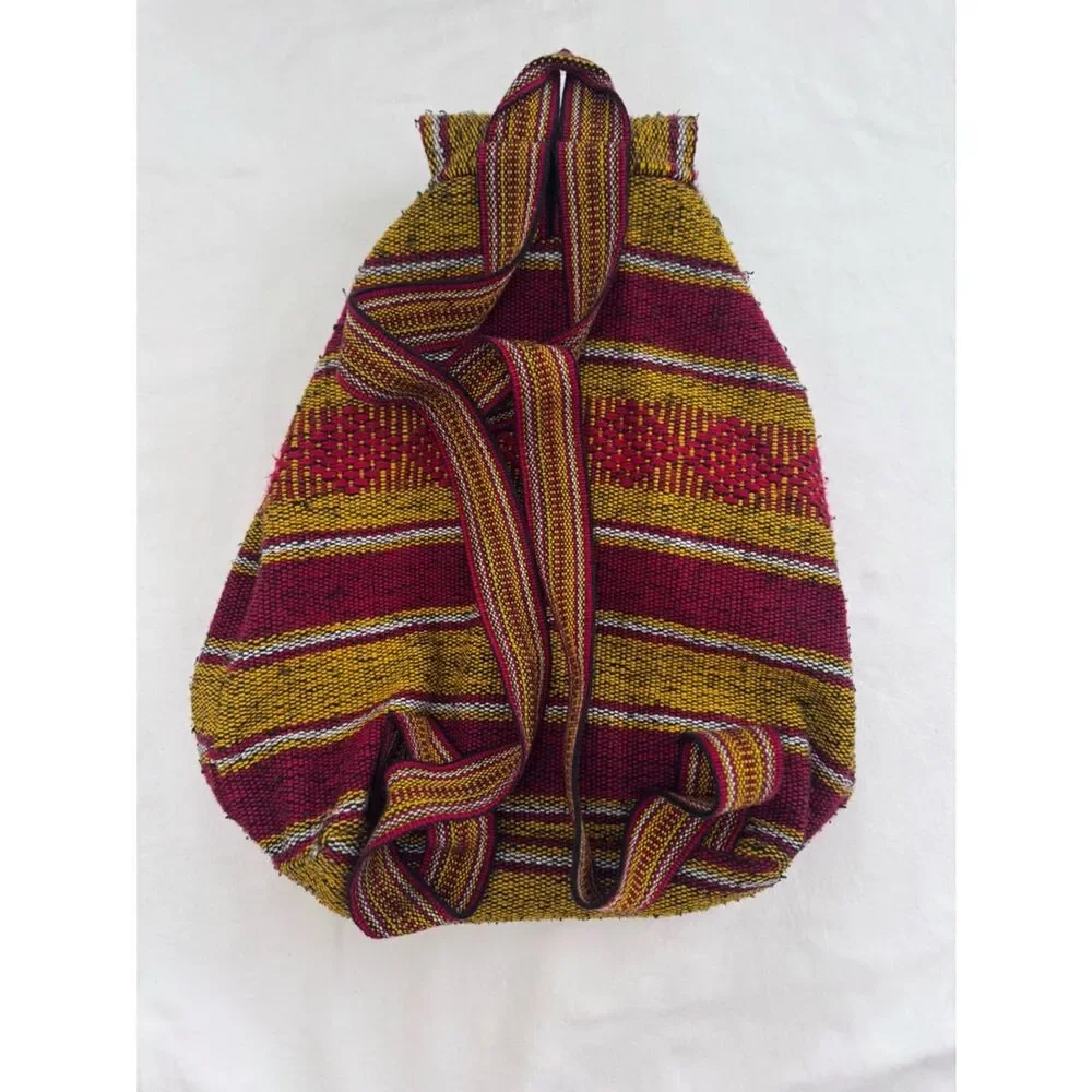 Arizona State University Southwestern Woven Backpack Maroon Gold Sparky Mascot